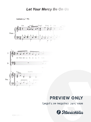 Let Your Mercy Be On Us (Psalm 33) (2-part choir - (TB)