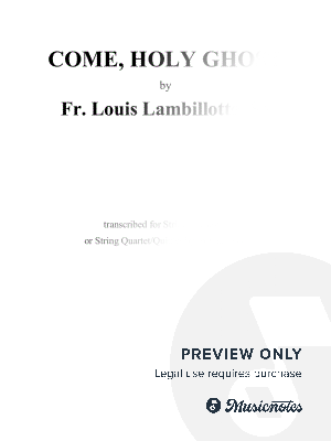 Come, Holy Ghost
