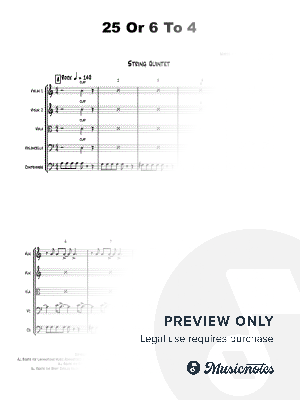 25 Or 6 To 4 - String Quintet - C-Major