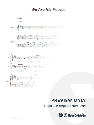 We Are His People (2-part choir - (TB)