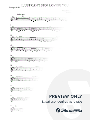 I Just Can't Stop Loving You - Michael Jackson - Trumpet