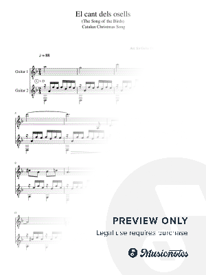 El cant dels osells (The Song of the Birds) - Catalan Christmas Song, Arr. for Guitar Duet