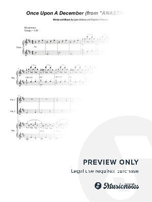 Once Upon a December (String Quartet and Piano)