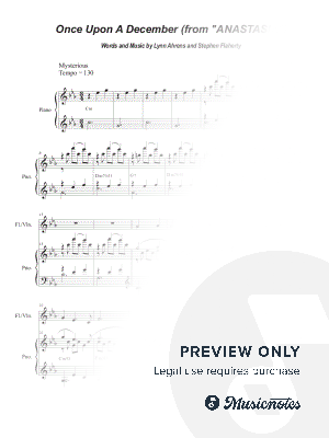 Once Upon a December (Flute or Violin solo and Piano)