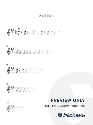 As It Was by Styles, Harry (EASY VIOLIN WITH TUTORIAL VIDEO)