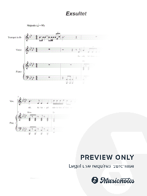 Exsultet (Solo with SAB) (Full Score - Keyboard/Choral Edition)