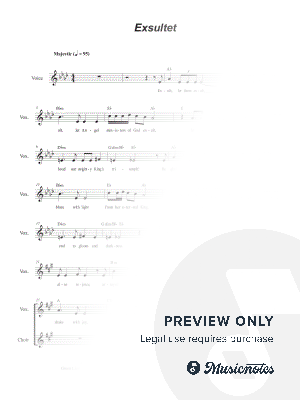 Exsultet (Solo with Unison Choir) (Lead Sheet - Vocal Edition)