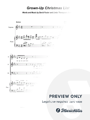 Grown-Up Christmas List (Vocal Trio - (SAB)