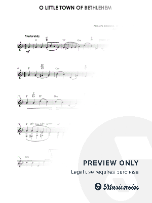 O Little Town of Bethlehem (with chords)