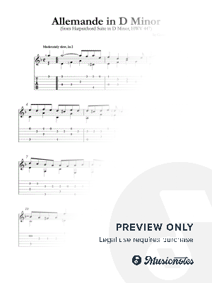 Allemande in D Minor (HWV 447)