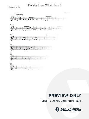 Do You Hear What I Hear? - Noel Regney - Easy Solo TRUMPET