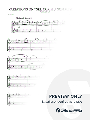 Variations on “Nel cor piu non mi sento,” Variation No. 4