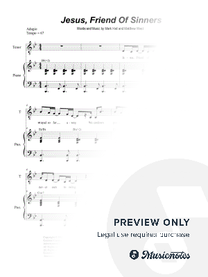 Jesus, Friend of Sinners (Duet for Soprano and Tenor solo)