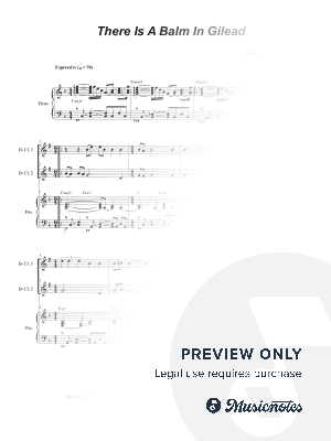 There Is A Balm In Gilead (Duet for Bb-Clarinet)
