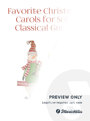 Favorite Christmas Carols for Solo Classical Guitar