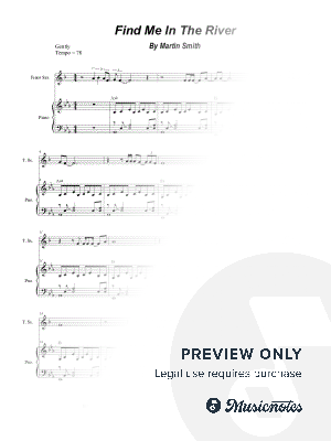 Find Me In the River (Tenor Saxophone and Piano)