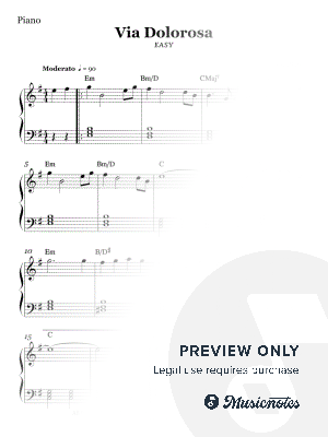 Via Dolorosa (EASY PIANO)