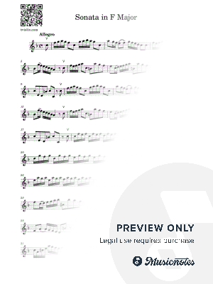 G.F. Handel Sonata in F Major, Allegro