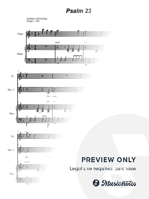 Psalm 23 (SSA or TTB choir)