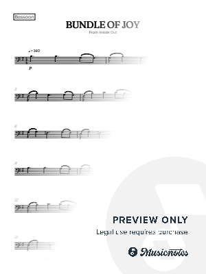 Bundle of Joy • Inside Out | bassoon sheet music