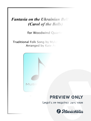 Fantasia on the Ukrainian Bell Carol - for Woodwind Quartet