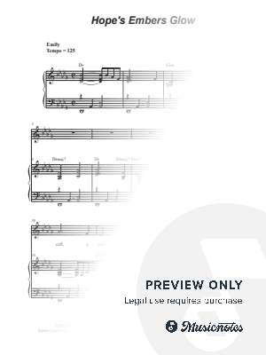 Hope's Embers Glow (Unison choir)