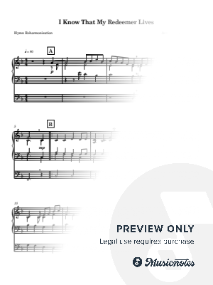 I Know That My Redeemer Lives Hymn Reharmonization