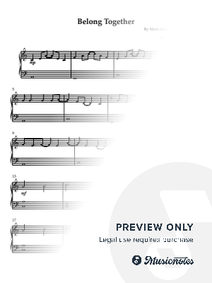 Belong Together [easy, 3 pages]