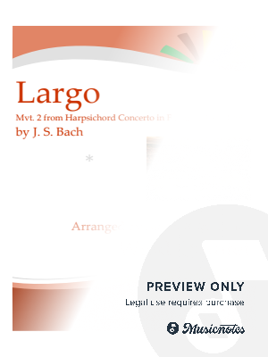 Largo from Harpsichord Concerto 2nd mvt. BWV 1056 (Bach) - wind quintet
