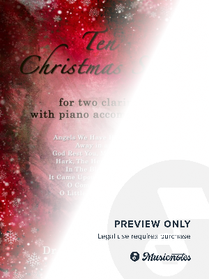 Ten Christmas Songs for two Clarinets with Piano accompaniment
