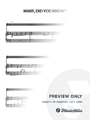 Mary, Did You Know? • Christmas Song | oboe sheet music w/ piano accompaniment