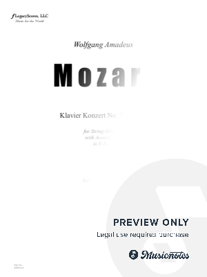 Klavier Konzert No 21, 2 Satz by W. A. Mozaer