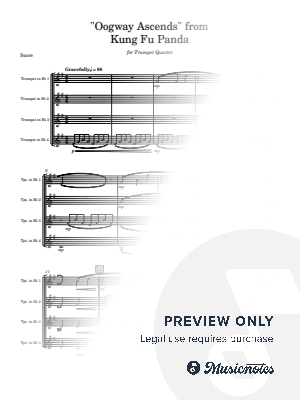 Oogway Ascends, Arr. for Trumpet Quartet