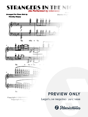 Strangers In the Night (Liberace) Transcription