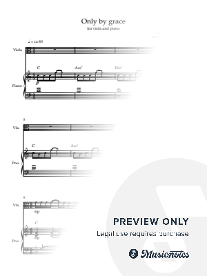 Only by grace (viola and piano)
