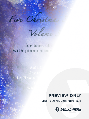 Five Christmas Songs for Bass Clarinet - volume 3