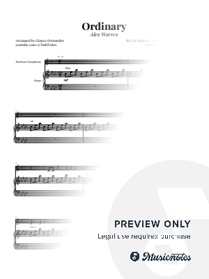 Ordinary | BARITONE SAX & PIANO