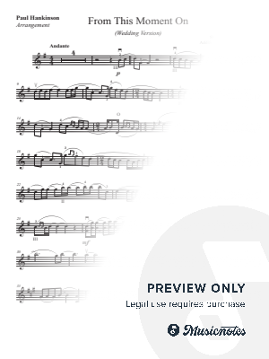 From This Moment On (Wedding Version for Violin & Piano)