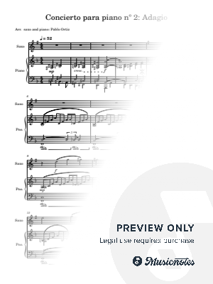 Rachmaninov second movement from Concerto 2 for sax and piano