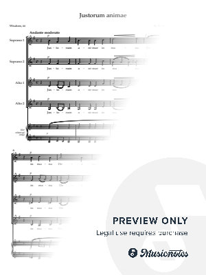 Justorum animae (Stanford arr Mark Keane) SSAA