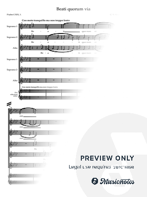Beati quorum via (Stanford arr Mark Keane) SSA SSA
