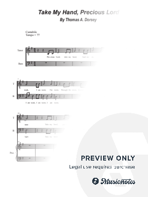 Precious Lord, Take My Hand (Duet for Tenor and Bass solo)