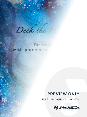 Deck the Halls - Viola with Piano accompaniment