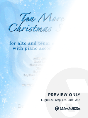 Ten More Christmas Songs for Alto and Tenor Saxophones with Piano accompaniment