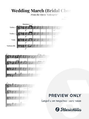 Wedding March (Bridal Chorus) | STRING QUARTET