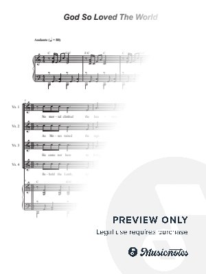 God So Loved The World (2-part choir)
