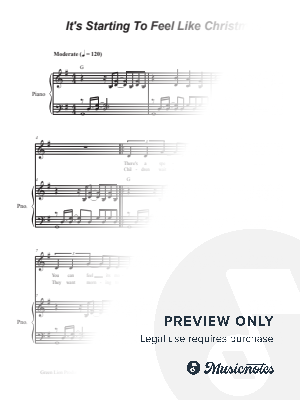 It's Starting To Feel Like Christmas (Unison choir)