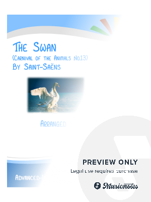 The Swan (Carnival of the Animals No.13) - violin and piano with FREE BACKING TRACK