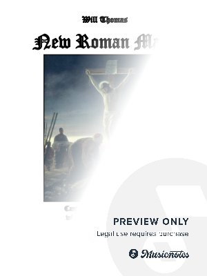 New Roman Mass (Full Score: Organ, SATB & Congregational Version)