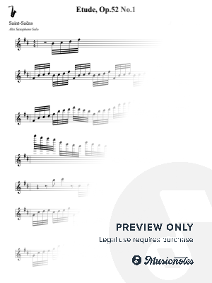 Etude, Op.52 No.1 - Saint-Saëns